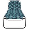 vidaXL Chaise longue pliante Multicolore 188 x 57 x 86,5 cm Polyester