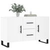 vidaXL Buffet blanc 100x36x60 cm bois d'ingénierie