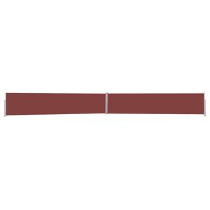 vidaXL Auvent lat&eacute;ral r&eacute;tractable de patio 140x1200 cm Marron