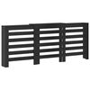 vidaXL Cache-Radiateur Ch&ecirc;ne noir 205 x 21,5 x 83,5 cm