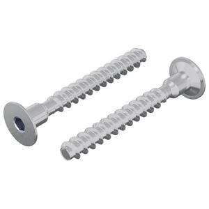 vidaXL Vis 2 pc Zinc&eacute; 5 x 40 mm Fer