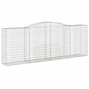 vidaXL Panier de gabions arqu&eacute; 400x50x140/160 cm Fer galvanis&eacute;