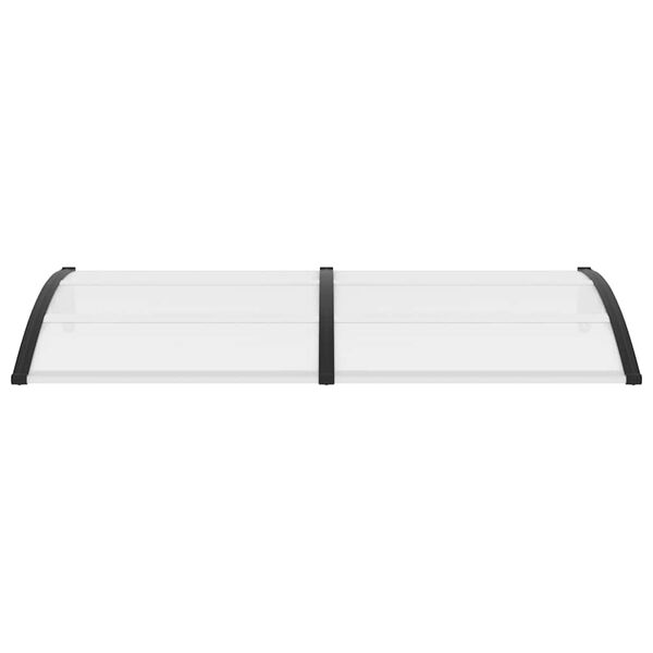 vidaXL Auvent de porte Noir 200 x 100 cm PC