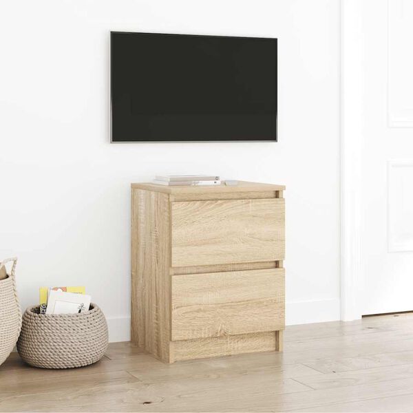 vidaXL Meuble TV chêne sonoma 40x35x54 cm bois d'ingénierie