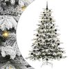 vidaXL Sapin de No&euml;l Artificiel &agrave; Branches Articul&eacute;es Blanc 240 cm