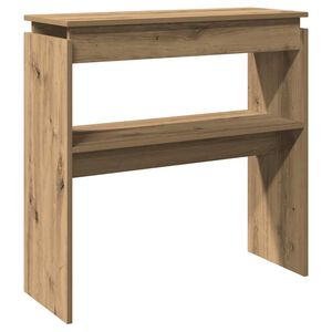 vidaXL Table console ch&ecirc;ne artisanal 80x30x80 cm bois d'ing&eacute;nierie