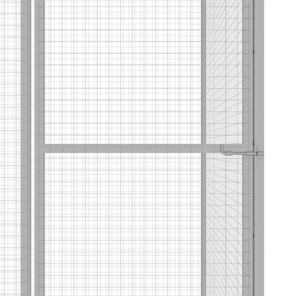 vidaXL Cage pour chat 6x3x2,5 m Acier galvanis&eacute;