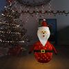 vidaXL Décoration de Noël Figurine Père Noël LED Tissu de luxe 120 cm