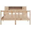 vidaXL Lit bibliothèque sans matelas 120x200 cm bois de pin massif