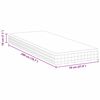 vidaXL Matelas Blanc et Gris 70 x 200 cm Printemps Bonell