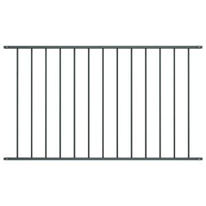 vidaXL Panneau de cl&ocirc;ture Woerden en acier thermolaqu&eacute; 1,7 x 1 m anthracite