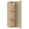 vidaXL Meuble TV Ch&ecirc;ne sonoma 30,5x30x90 cm Bois d&rsquo;ing&eacute;nierie