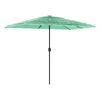 vidaXL Parasol de jardin avec m&acirc;t en acier vert 300x200x250 cm