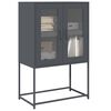 vidaXL Buffet haut anthracite 68x39x107 cm acier