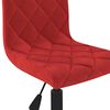 vidaXL Chaises pivotantes &agrave; manger lot de 2 Rouge bordeaux Velours