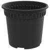 vidaXL Pot &agrave; fleurs rond 24 pcs Noir &Oslash; 15 x 12 cm Plastique