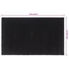 vidaXL Tapis de porte noir 90x150 cm fibre de coco touffet&eacute;