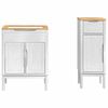 vidaXL Ensemble de mobilier de salle de bain FLORO 2 pcs Blanc
