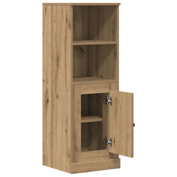 vidaXL Buffet haut chêne artisanal 36x35,5x103,5 cm bois d'ingénierie