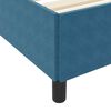 vidaXL Cadre de lit avec matelas Bleu fonc&eacute; 160 x 200 cm tissu