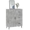 vidaXL Buffet gris b&eacute;ton 69,5x34x90 cm bois d'ing&eacute;nierie
