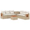 vidaXL Ensemble de Canap&eacute;s 8 pc Beige et blanc cr&egrave;me