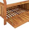 vidaXL Banc de rangement de jardin avec coussin 91 cm Bois d'acacia