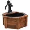 vidaXL Fontaine &agrave; eau avec pompe 57x57x53 cm Bois de sapin massif