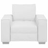 vidaXL Fauteuil Blanc 100 cm Simili cuir