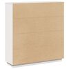 vidaXL Buffet Blanc 110,5x35x117 cm Bois massif de pin