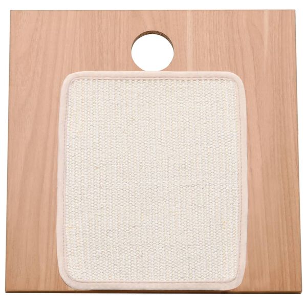 vidaXL Griffoir triangulaire de chat et tapis à gratter en sisal 40 cm