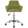 vidaXL Chaises pivotantes &agrave; manger lot de 2 vert clair velours