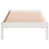 vidaXL Cadre de lit extra long sans matelas 90x210 cm bois massif pin