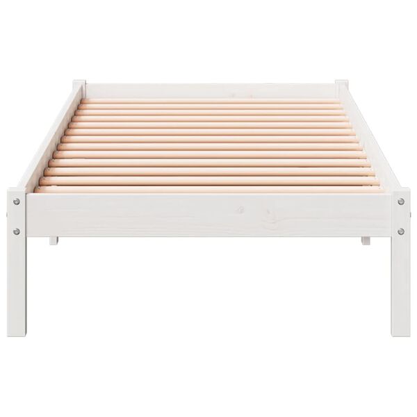 vidaXL Cadre de lit extra long sans matelas 90x210 cm bois massif pin