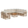 vidaXL Ensemble de canap&eacute;s d'ext&eacute;rieur 10 pc 9 place