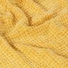vidaXL Couverture en coton 160 x 210 cm Jaune moutarde