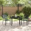 vidaXL Ensemble de salle &agrave; manger pour jardin 3 pcs Anthracite