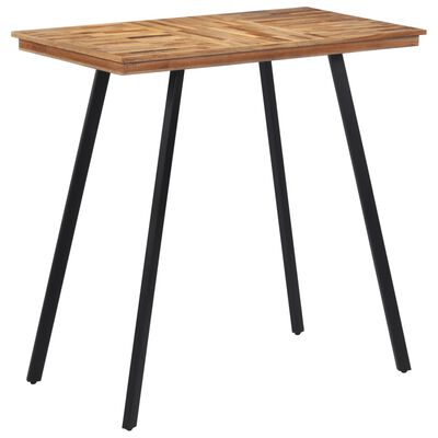 vidaXL Table de bar 110x55x105 cm bois de teck solide