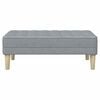vidaXL banc Gris clair 113 x 57 x 39 cm tissu