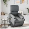 vidaXL Fauteuil inclinable de massage &eacute;lectrique gris similicuir