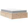 vidaXL Lit avec matelas 140x190 cm bois massif de pin
