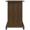 vidaXL Bureau d'ordinateur Chêne marron 80x50x75 cm Bois d'ingénierie