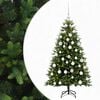 vidaXL Arbre de No&euml;l Artificiel avec Boule 120 cm 150 LED Blanc chaud