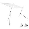 vidaXL Kit d'extension d'ombrage T-Top blanc 174x205x(115-194) cm