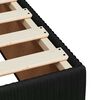 vidaXL Sommier &agrave; lattes de lit avec matelas Noir 100x200 cm Velours
