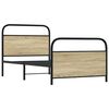 vidaXL Cadre de lit sans matelas 90x190cm ch&ecirc;ne sonoma bois ing&eacute;nierie