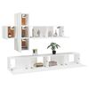 vidaXL Ensemble de meubles TV 7 pcs Blanc Bois d'ing&eacute;nierie