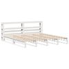 vidaXL Cadre de lit sans matelas blanc 180x200 cm bois massif de pin