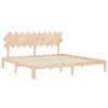 vidaXL Cadre de lit sans matelas 200x200 cm bois massif de pin