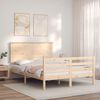 vidaXL Cadre de lit sans matelas 140x190 cm bois massif